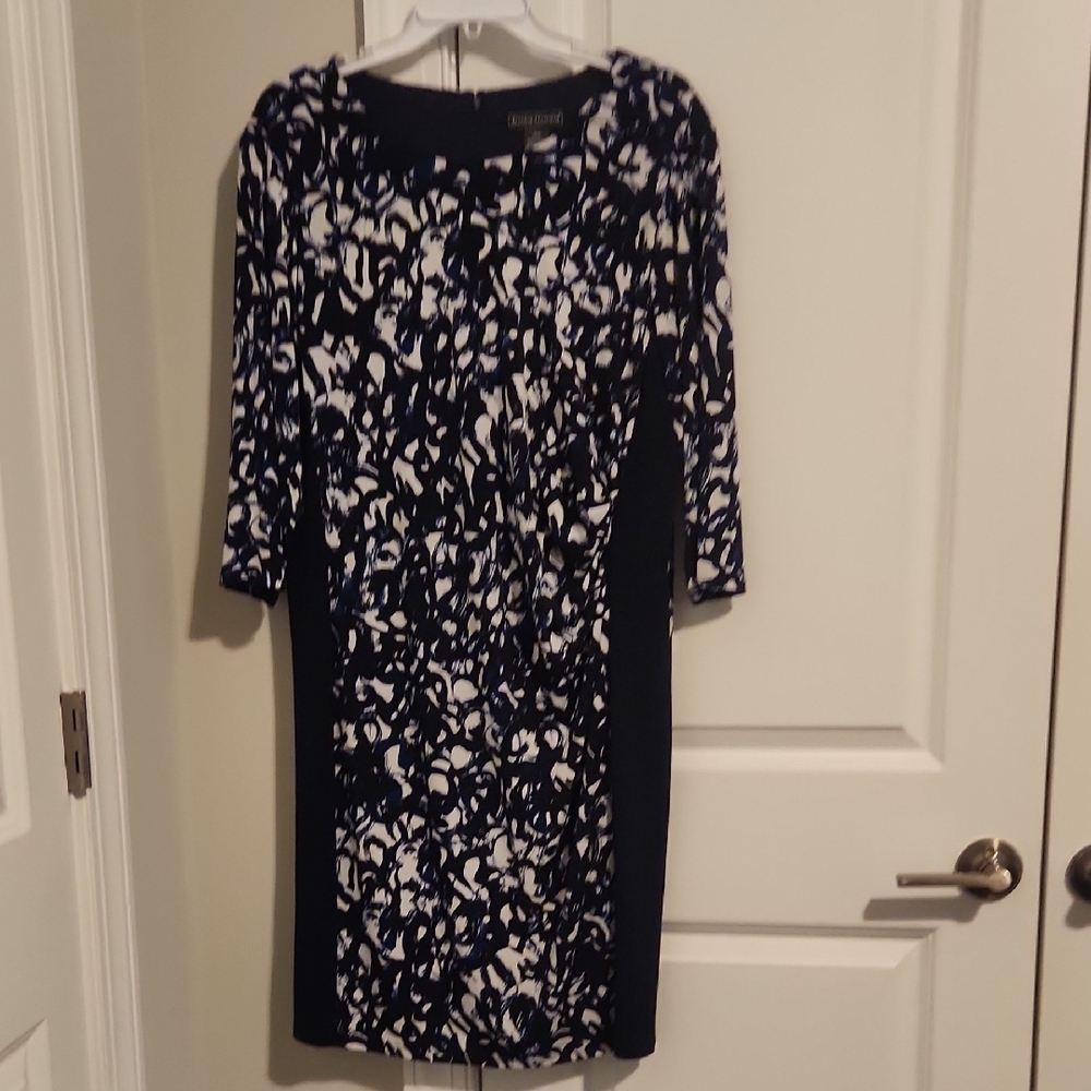 Jessica Howard Navy blue & white dress.